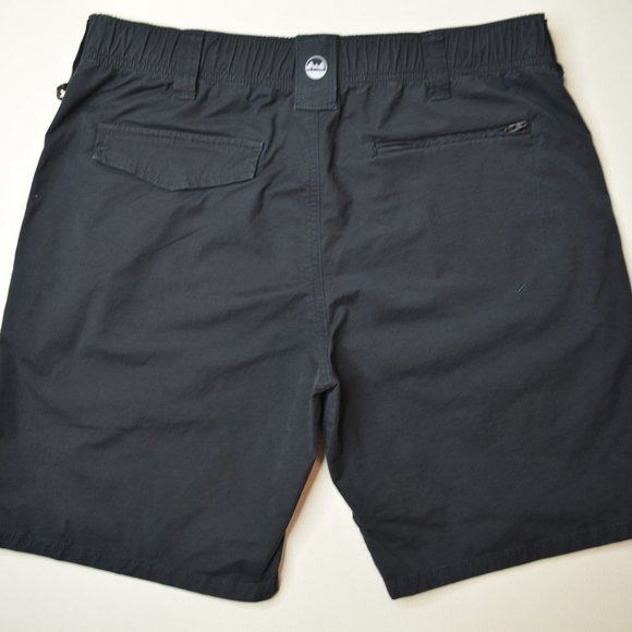 Wrangler OUTDOOR Size 34 Mens Black ELASTIC Stretch WAIST Utility HIKING Shorts - Picture 4 of 5